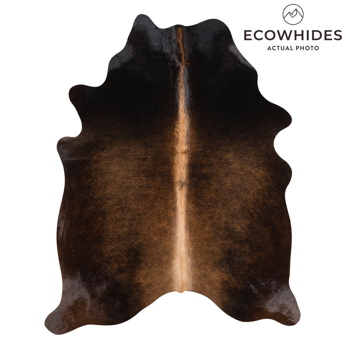 Brazilian Mahogany Cowhide Rug Size 6'6" L x 4'11" W 3212