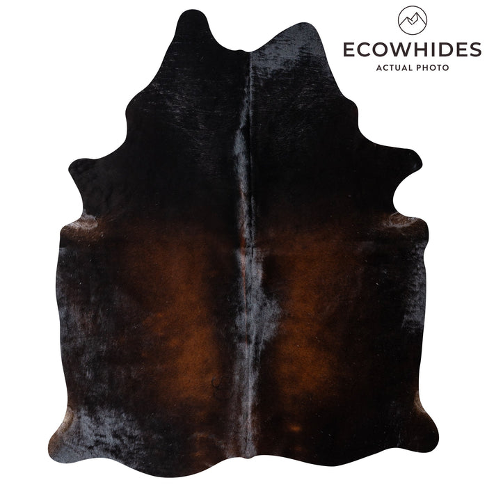 Brazilian Mahogany Cowhide Rug Size 6'8" L x 5'5" W 3216