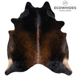 Brazilian Mahogany Cowhide Rug Size 7'0" L x 6'1" W 3219