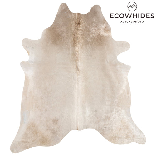 Brazilian Champagne Cowhide Rug Size 7'11" L x 6'11" W 3232
