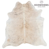 Brazilian Light Grey Brindle Cowhide Rug Size 7'2" L x 6'7" W 3238