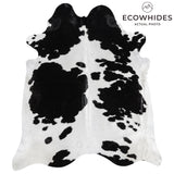 Brazilian Black and White Cowhide Rug Size 8'5" L x 7'3" W 3242