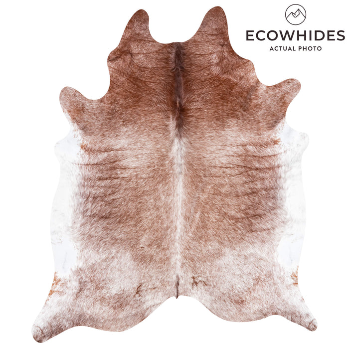 Brazilian Brown Salt and Pepper Cowhide Rug Size 8'5" L x 7'3" W 3359