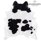 Brazilian Black and White Cowhide Rug Size 6'9" L x 5'10" W 3400