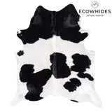 Brazilian Black and White Cowhide Rug Size 6'9" L x 6'2" W 3402