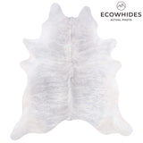 Brazilian Light Grey Brindle Cowhide Rug Size 7'5" L x 6'7" W 3404