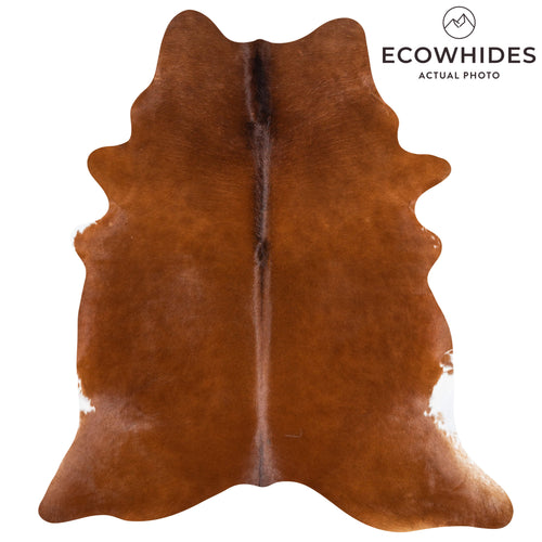 Brazilian Brown Cowhide Rug Size 7'5" L x 6'1" W 3424
