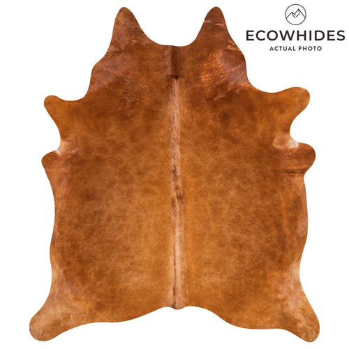 Brazilian Brown Cowhide Rug Size 7'2" L x 6'3" W 3429