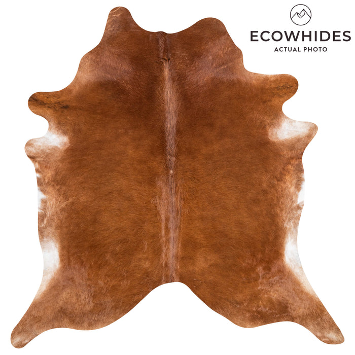 Brazilian Brown Cowhide Rug Size 7'5" L x 7'2" W 3430