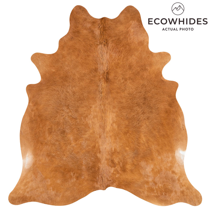 Brazilian Brown Cowhide Rug Size 7'5" L x 7'0" W 3431