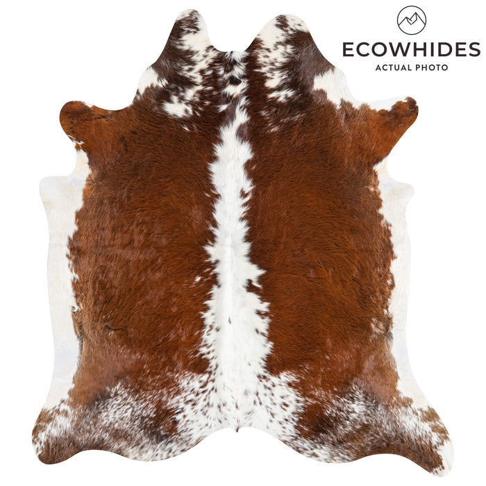 Brazilian Hereford Cowhide Rug Size 7'8" L x 7'0" W 3463
