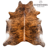 Brazilian Brindle Cowhide Rug Size 7'8" L x 7'0" W 3487