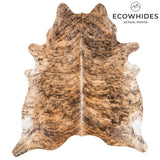 Brazilian Brindle Cowhide Rug Size 8'1" L x 7'2" W 3490