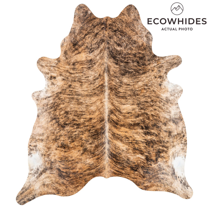 Brazilian Brindle Cowhide Rug Size 8'1" L x 7'2" W 3490
