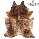 Brazilian Brindle Cowhide Rug Size 7'11" L x 6'6" W 3491
