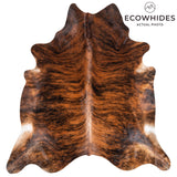 Brazilian Brindle Cowhide Rug Size 8'0" L x 7'6" W 3492