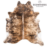 Brazilian Brindle Cowhide Rug Size 8'1" L x 7'4" W 3493
