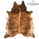 Brazilian Brindle Cowhide Rug Size 8'2" L x 6'10" W 3496