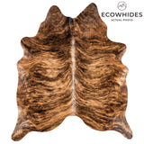 Brazilian Brindle Cowhide Rug Size 6'7" L x 5'11" W 3497