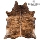 Brazilian Brindle Cowhide Rug Size 7'1" L x 5'9" W 3516