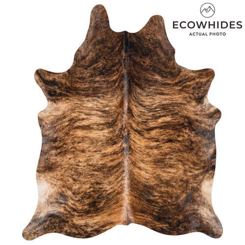 Brazilian Brindle Cowhide Rug Size 7'1" L x 5'9" W 3516