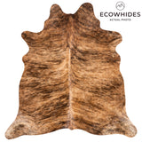 Brazilian Brindle Cowhide Rug Size 7'3" L x 6'1" W 3517