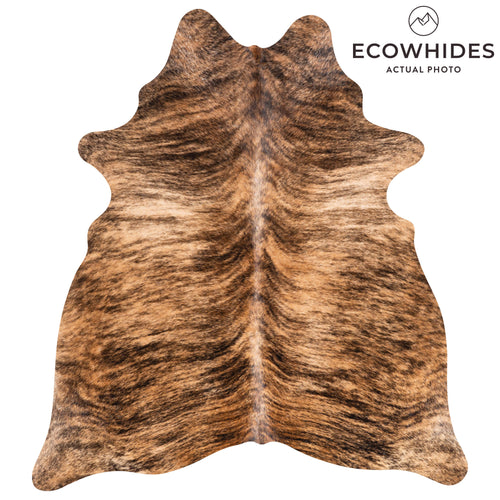 Brazilian Brindle Cowhide Rug Size 7'0" L x 5'7" W 3518
