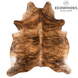 Brazilian Brindle Cowhide Rug Size 6'11" L x 5'10" W 3520