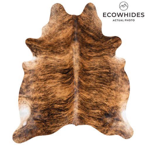 Brazilian Brindle Cowhide Rug Size 6'11" L x 5'10" W 3520