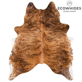 Brazilian Brindle Cowhide Rug Size 6'9" L x 5'6" W 3521
