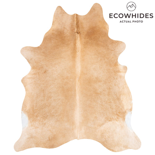Brazilian Beige Cowhide Rug Size 6'9" L x 5'8" W 3530