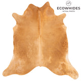 Brazilian Beige Cowhide Rug Size 7'1" L x 6'9" W 3537
