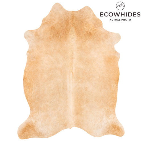 Brazilian Beige Cowhide Rug Size 6'9" L x 5'3" W 3539