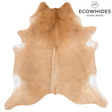 Brazilian Beige Cowhide Rug Size 8'4" L x 7'9" W 3606