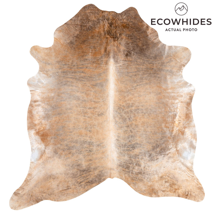 Brazilian Beige Cowhide Rug Size 8'1" L x 7'5" W 3607