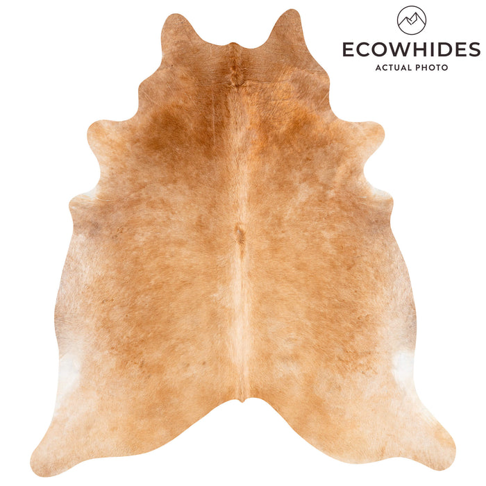Brazilian Beige Cowhide Rug Size 7'10" L x 6'11" W 3610