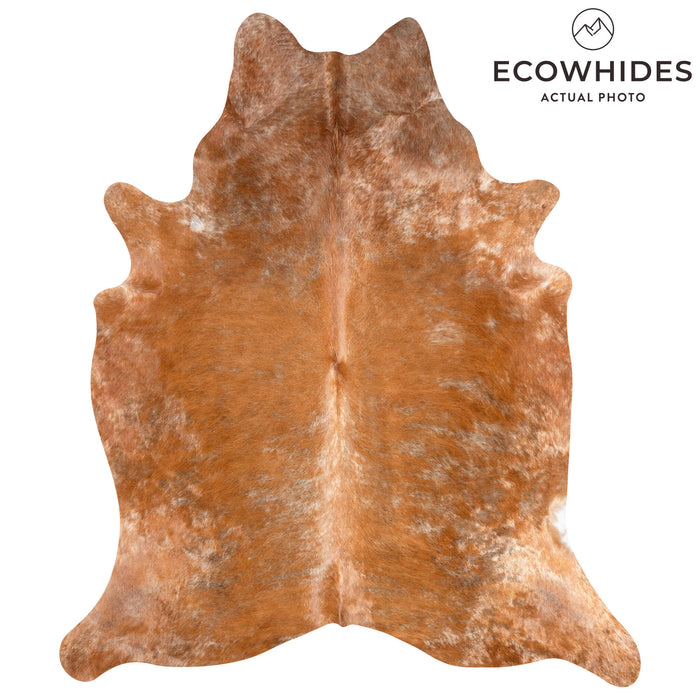 Brazilian Brown Cowhide Rug Size 7'10" L x 6'7" W 3623