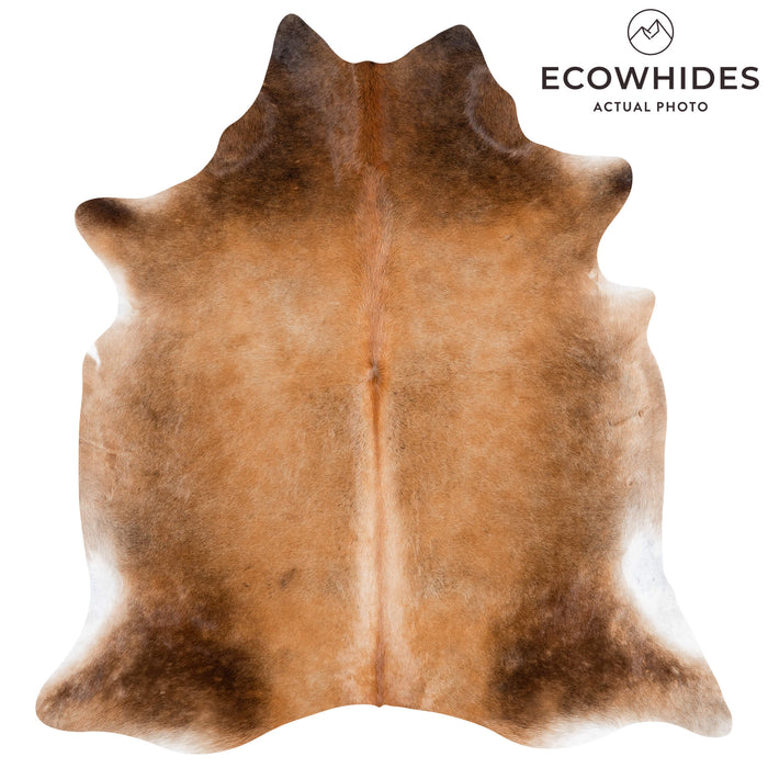 Brazilian Mahogany Cowhide Rug Size 7'6" L x 6'9" W 3626