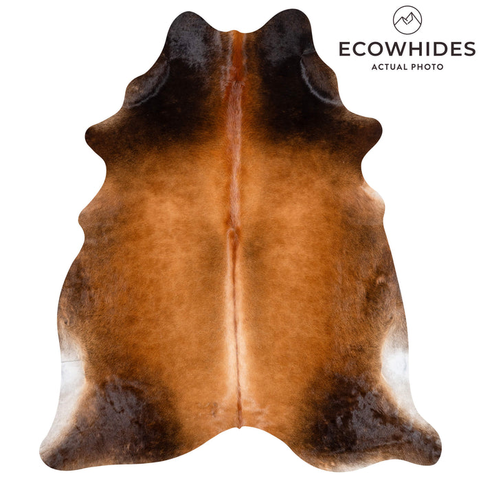 Brazilian Mahogany Cowhide Rug Size 8'1" L x 6'10" W 3632