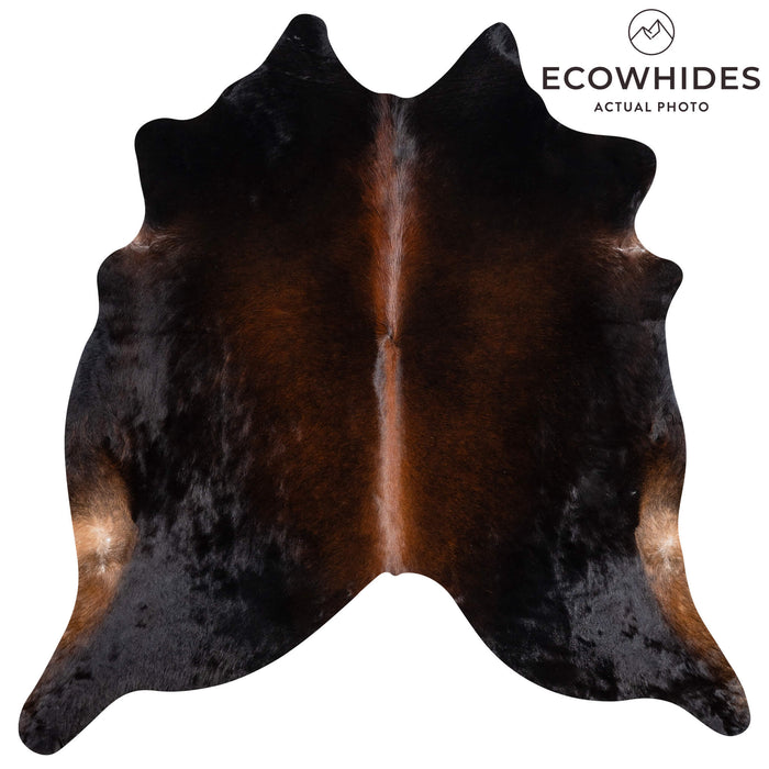 Brazilian Mahogany Cowhide Rug Size 7'5" L x 7'3" W 3633