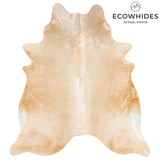 Brazilian Beige Cowhide Rug Size 7'8" L x 6'11" W 3634