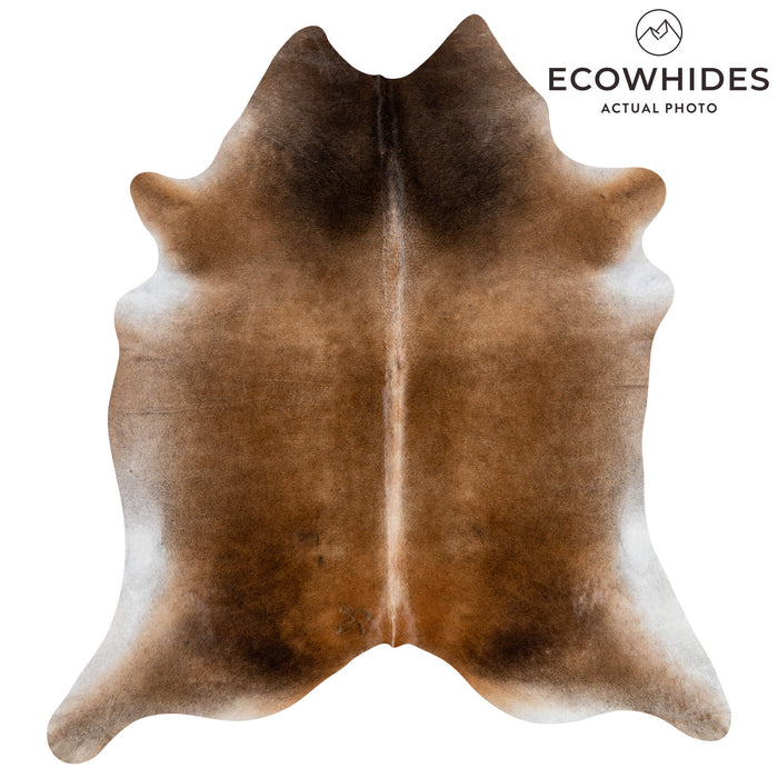 Brazilian Mahogany Cowhide Rug Size 8'2" L x 7'1" W 3640