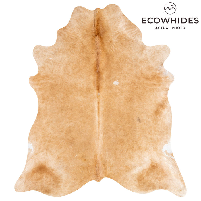 Brazilian Beige Cowhide Rug Size 7'11" L x 6'11" W 3642