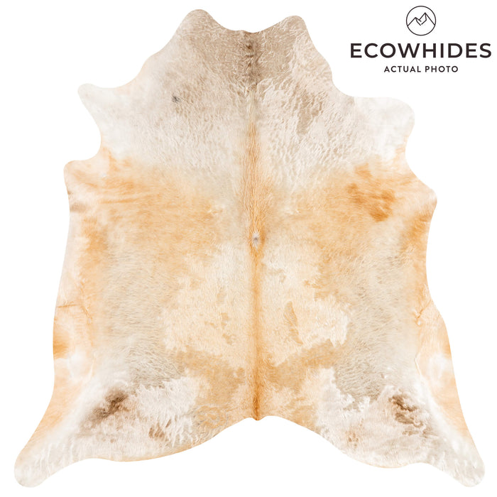 Brazilian Champagne Cowhide Rug Size 7'10" L x 7'7" W 3644