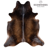 Brazilian Mahogany Cowhide Rug Size 7'8" L x 6'7" W 3650