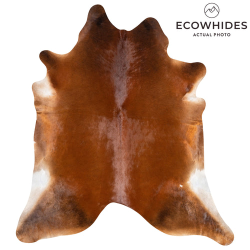 Brazilian Brown Cowhide Rug Size 8'2" L x 7'6" W 3652