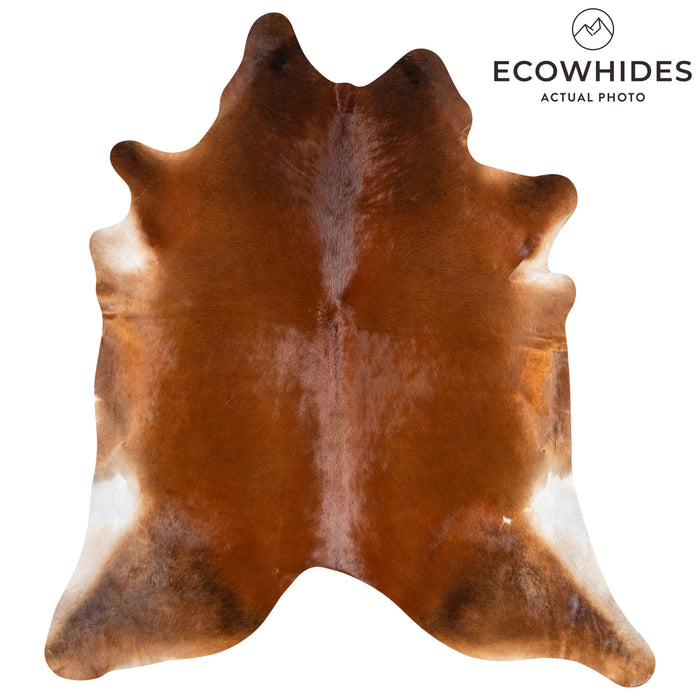 Brazilian Brown Cowhide Rug Size 8'2" L x 7'6" W 3652