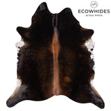 Brazilian Mahogany Cowhide Rug Size 7'7" L x 6'10" W 3653