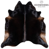 Brazilian Mahogany Cowhide Rug Size 7'6" L x 7'3" W 3656