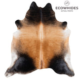 Brazilian Mahogany Cowhide Rug Size 7'9" L x 6'11" W 3659
